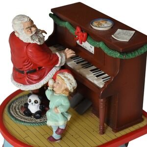 1988 Enesco Wind Up‎ Music Box "Santa, The Entertainer"